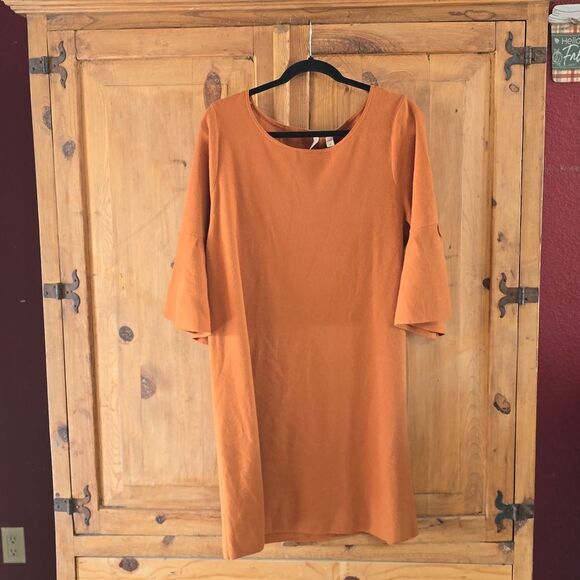 Anthropologie Moth Dress Sweater Knit with  Bell Sleeve - Picture 1 of 7